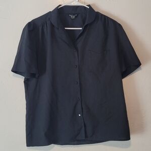 Ann Chabrol Black Women's Button Down Shirt